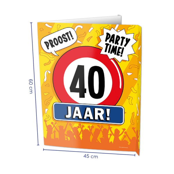 Paperdreams Window signs - 40 jaar