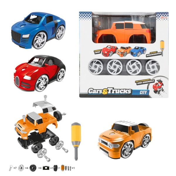 Toi Toys Auto met 4 losse wielen