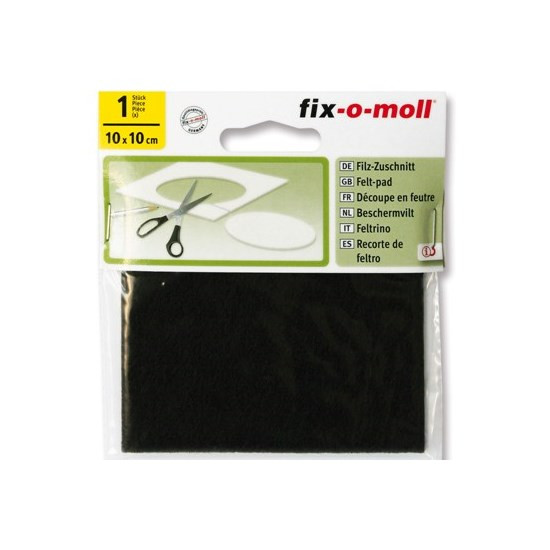 Fix-o-moll beschermvilt 10cmx10cm bruin