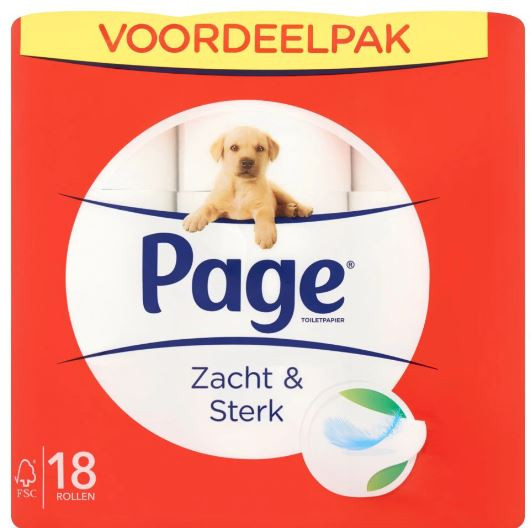 Page Toiletpapier zacht en sterk 18 rol