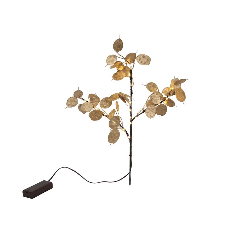 Tak 'coin Leaf' 20LED 40cm Exclusief 2xAA Batterij