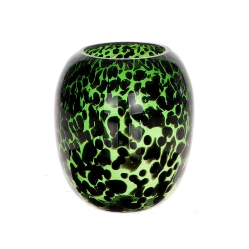 Vaas Panter glas Ø18xh20.5cm groen