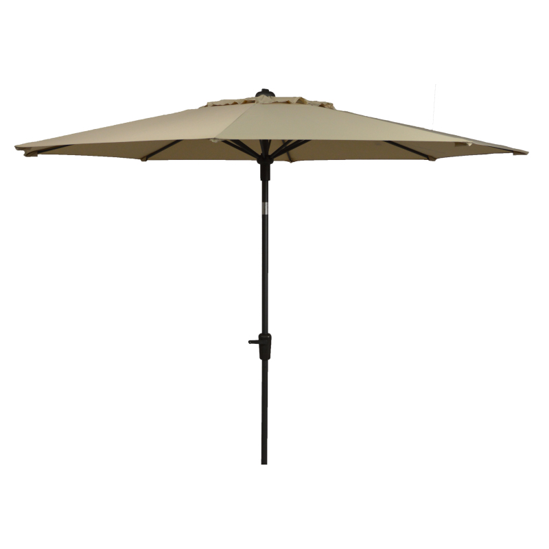 Parasol Paros opdraai 300cm ecru