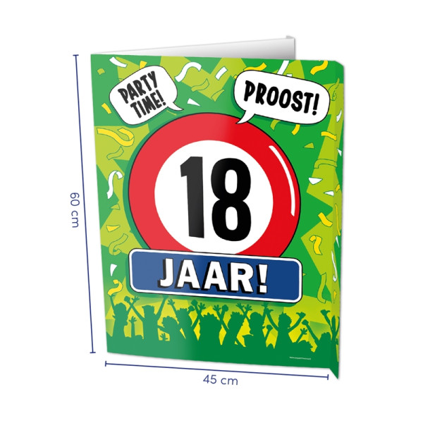 Paperdreams Window signs - 18 jaar