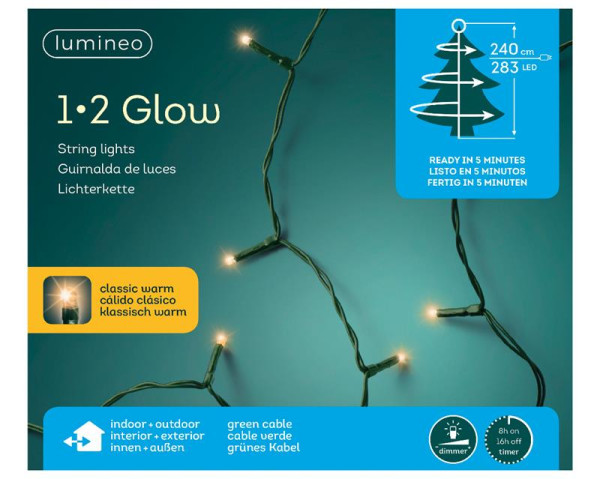 Kerstverlichting 1-2 glow 240cm 283xLED