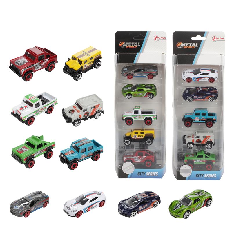 Toi Toys Race/rally Auto Set 5-delig