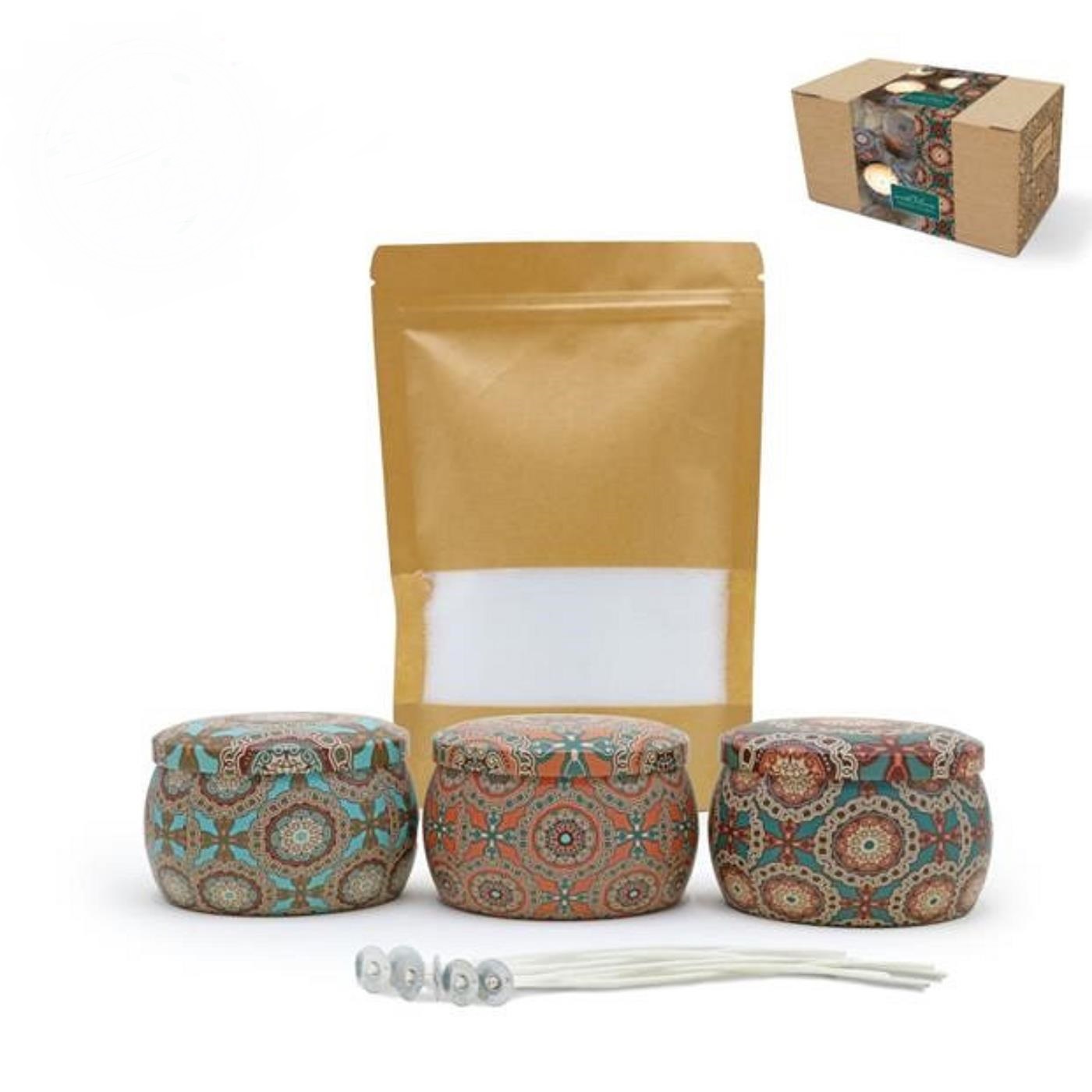 With Love Giftset Groen Pearlsand Candle