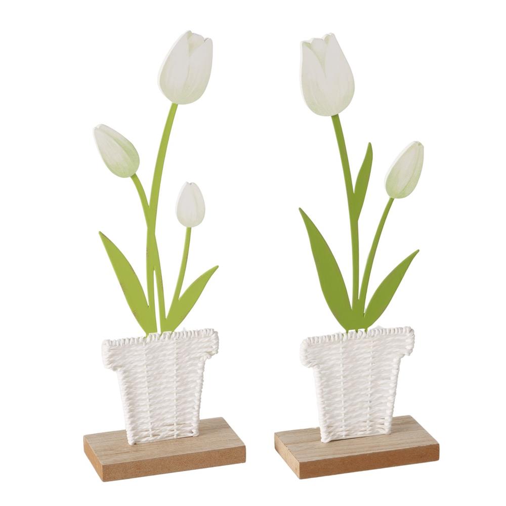 Boltze Home Decoratieve Standaard Tulpen H29,5cm