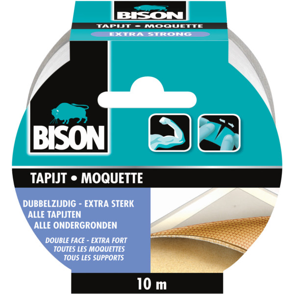 Bison Tapijt tape extra sterk 10mx5cm