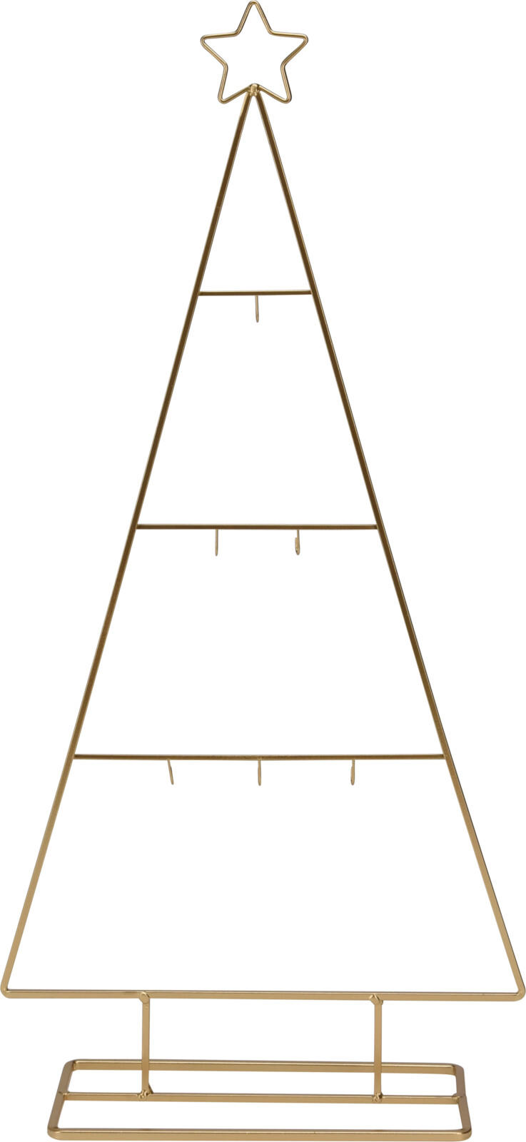 everlands kunstkerstboom Metaal 28x60cm Goud