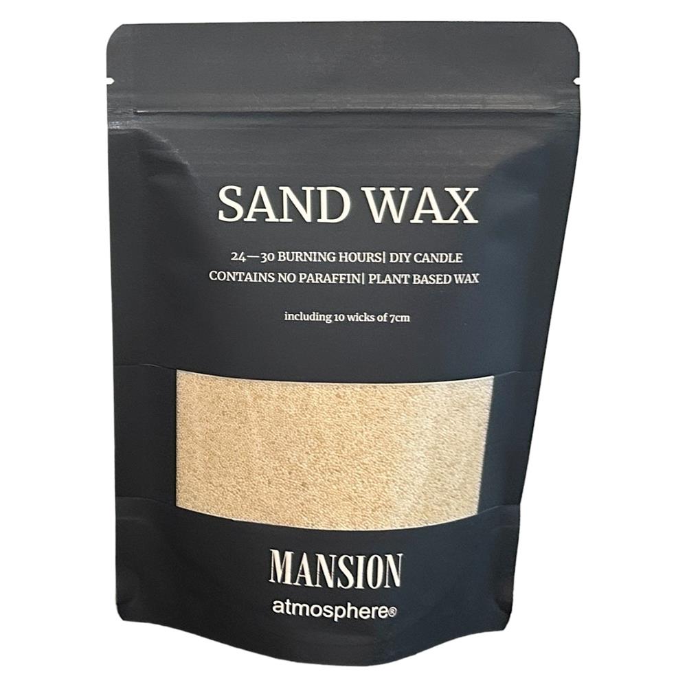 Mansion Atmosphere Sand Wax Sand Kaarsenzand 200g Ziplock Zak 10x7cm Met Lonten