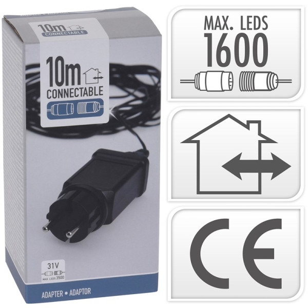 Koppelbaar10m STARTsnoer max 1600 LED