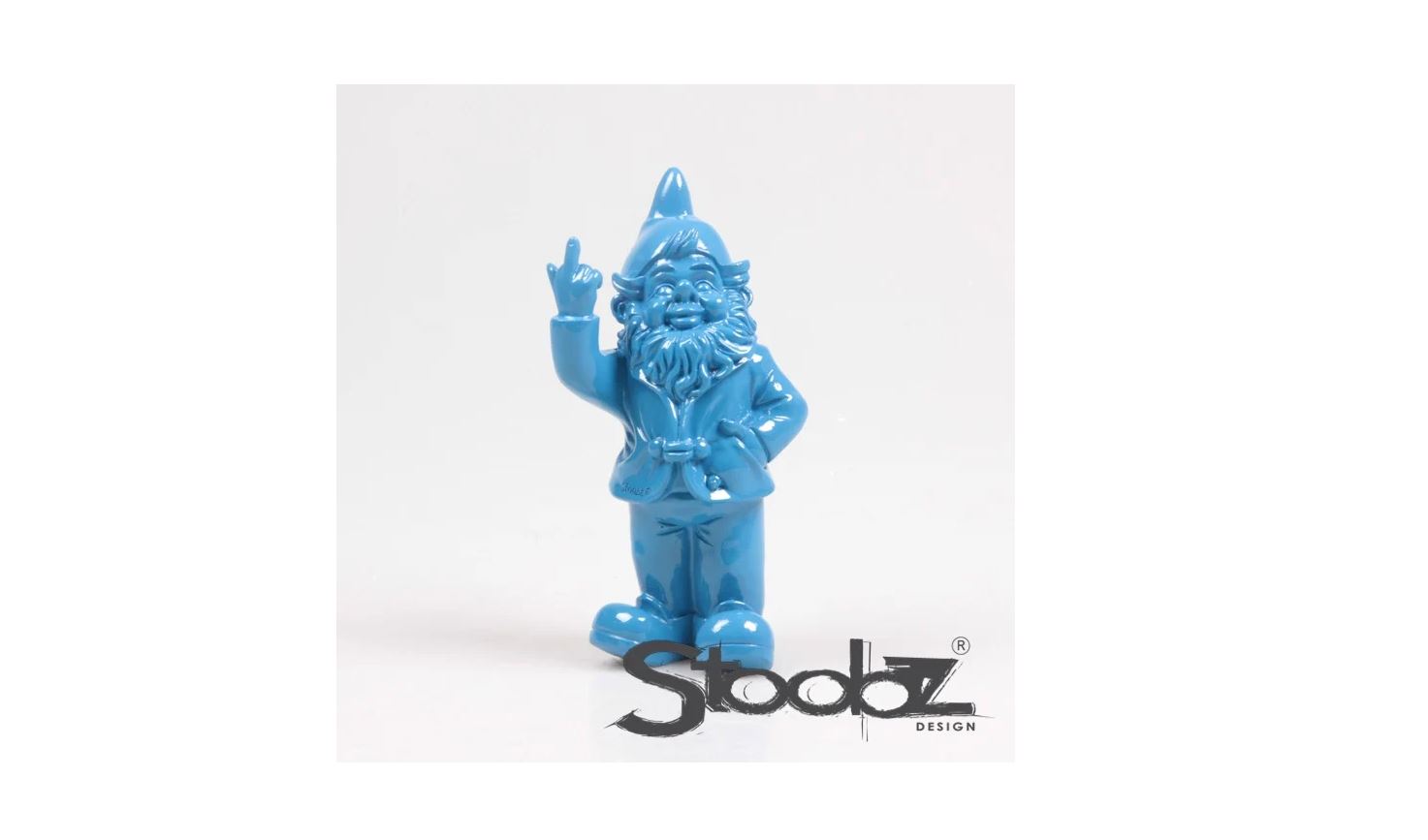 Stoobz Design Stoobz Kabouter F*ck You Blauw 20cm