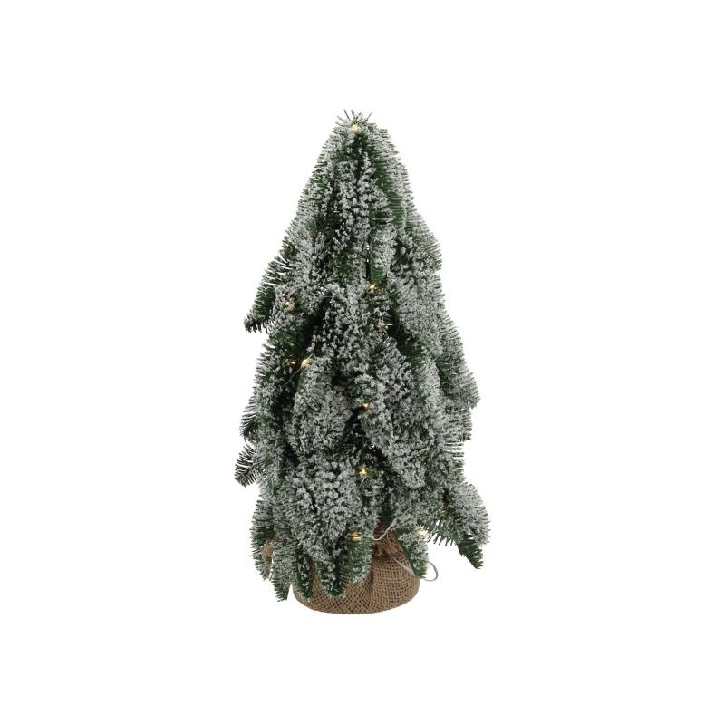 everlands kunstkerstboom Nobilis Besneeuw 25LED H33D20cm