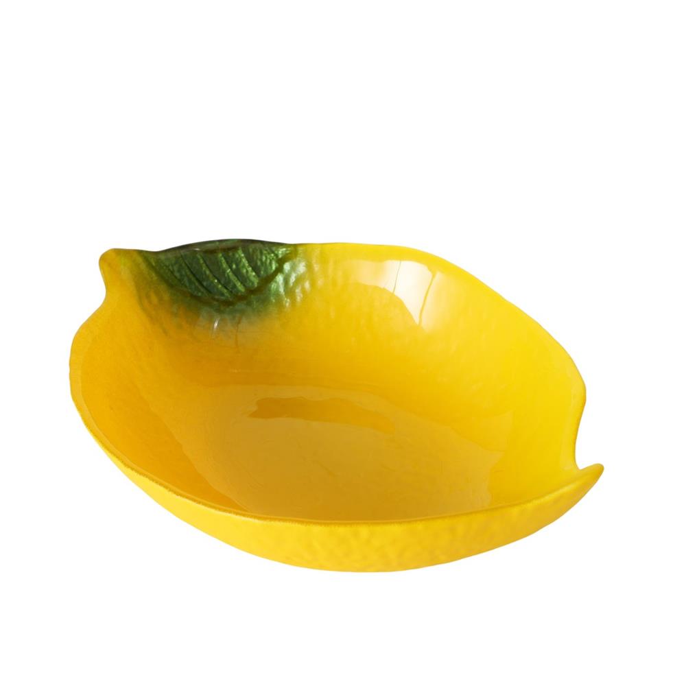 Boltze Home Schaal Glas Limone Fruit Citroen L16,5cm B11cm H3cm