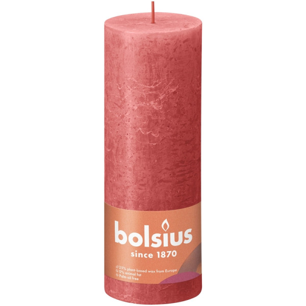 Bolsius Rustiek stompkaars 190/68 Pink