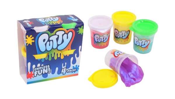 John Toy Putty slime 4 potjes in pak