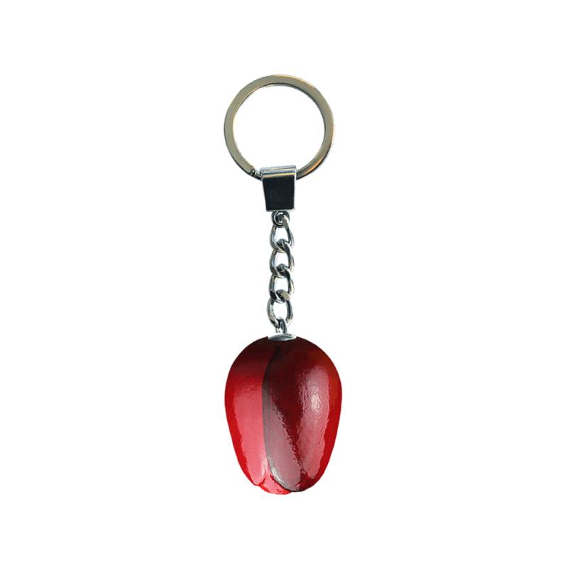 Tulp Sleutelhanger Rood Aubergine 3,5cm