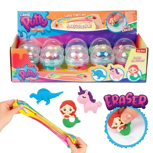 Toi Toys Crazy putty slijm rainbow