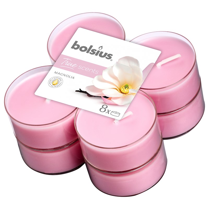 Bolsius Maxilicht Geur 8 Stuks True Scents Magnolia