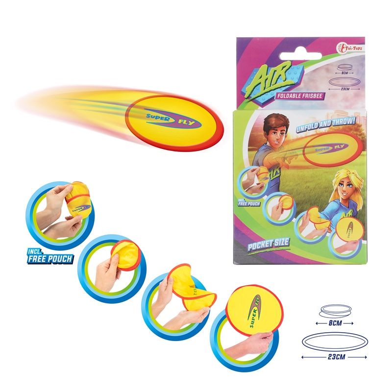 Toi Toys AIR Opvouwbare Frisbee 'Pocket' +hoesje