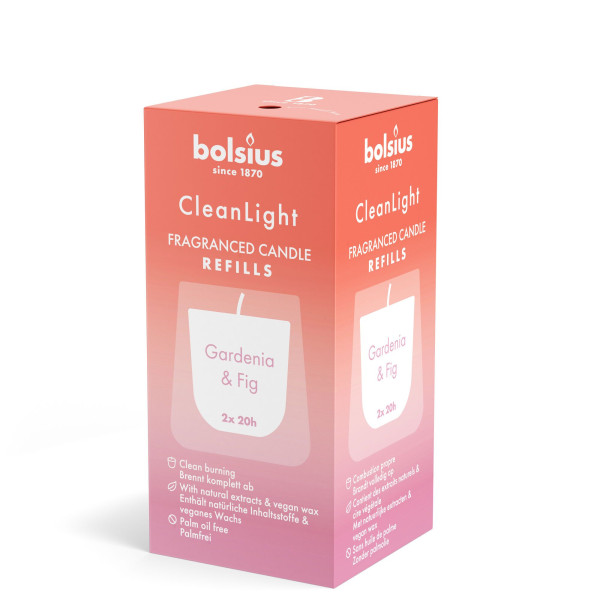 Bolsius Clean Light Geurnavulling 2 st.