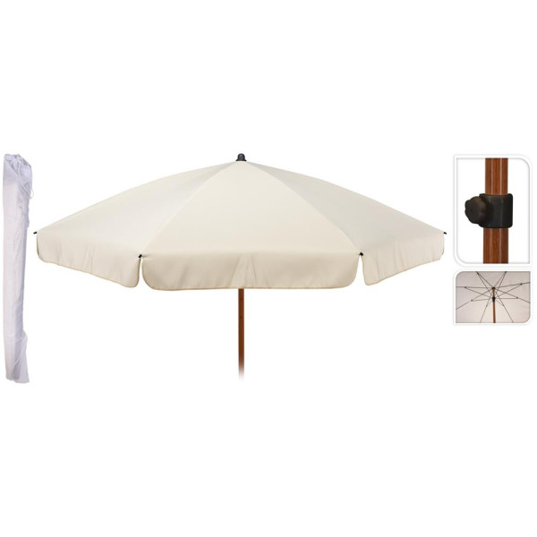 Tuinparasol 220cm ecru