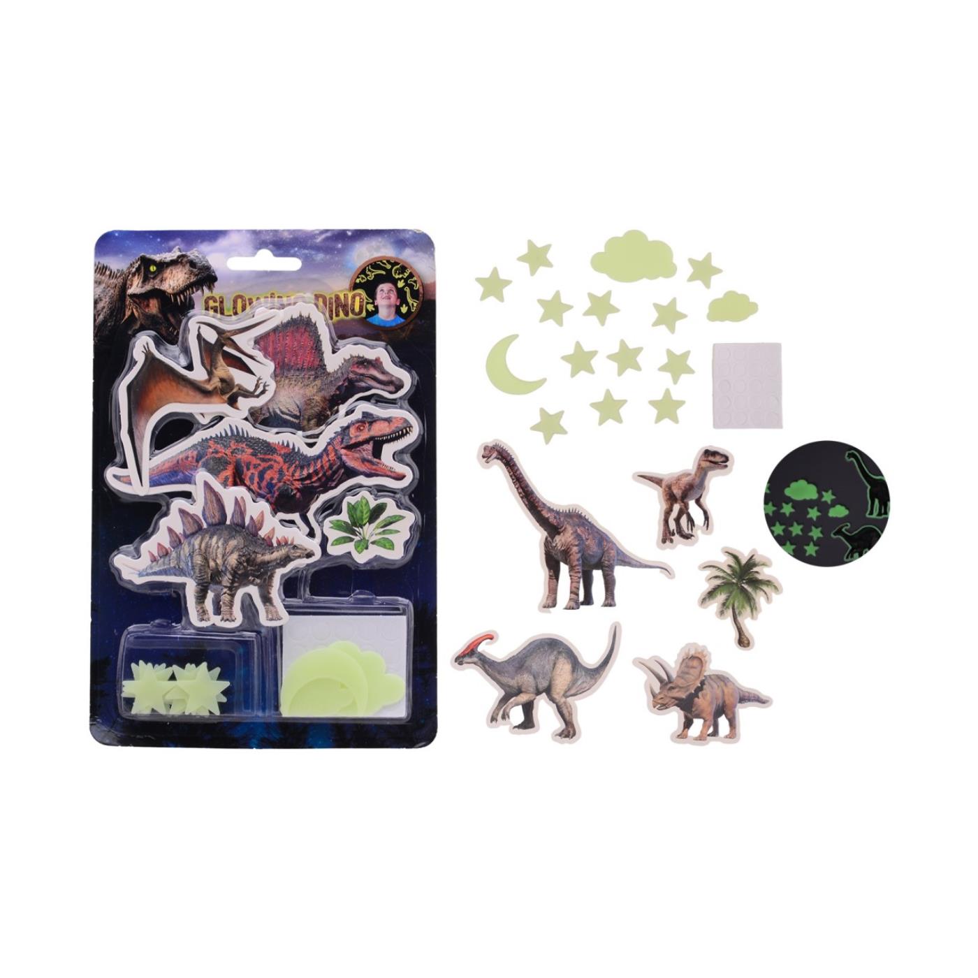 Johntoy Glow In The Dark Dino Muurstickers