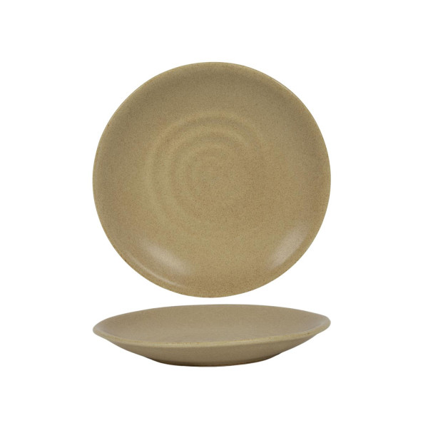 Bord Clay beige Ø21,7cm doos a 6 stuks