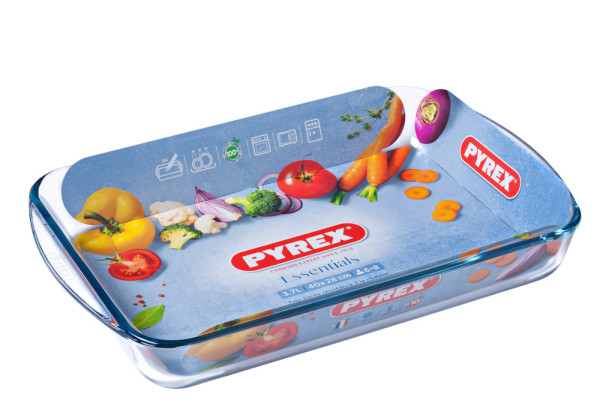 Pyrex ovenschaal 40x27 cm 3,7l glas