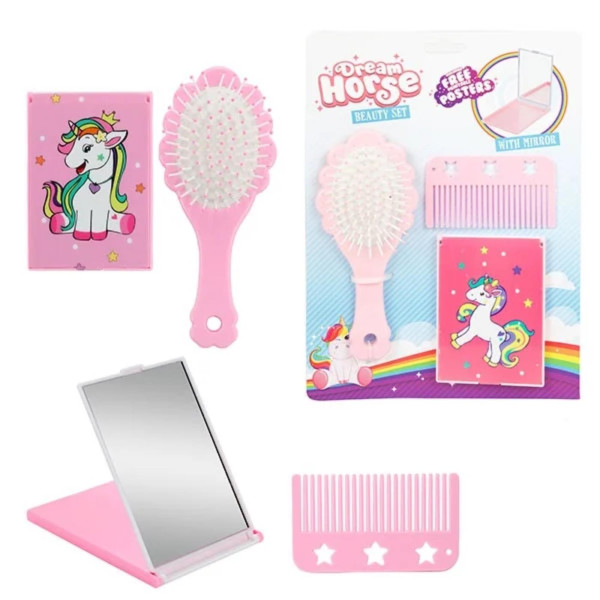 Toi Toys Beautyset spiegel+borstel