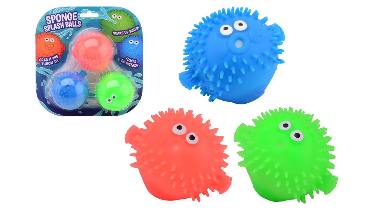 John Toy Fluffy Spons Water Ballen Kaart A 3