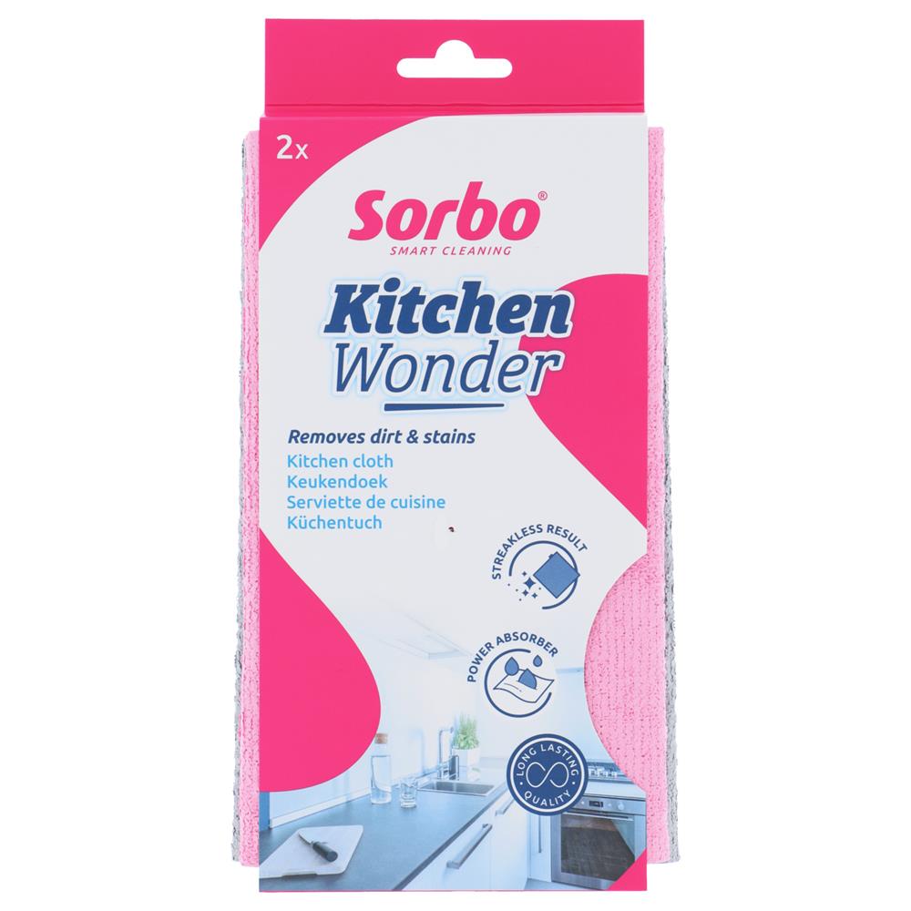 Sorbo Microvezel Switch Wondervaatdoek 32x38 cm 2 stuks