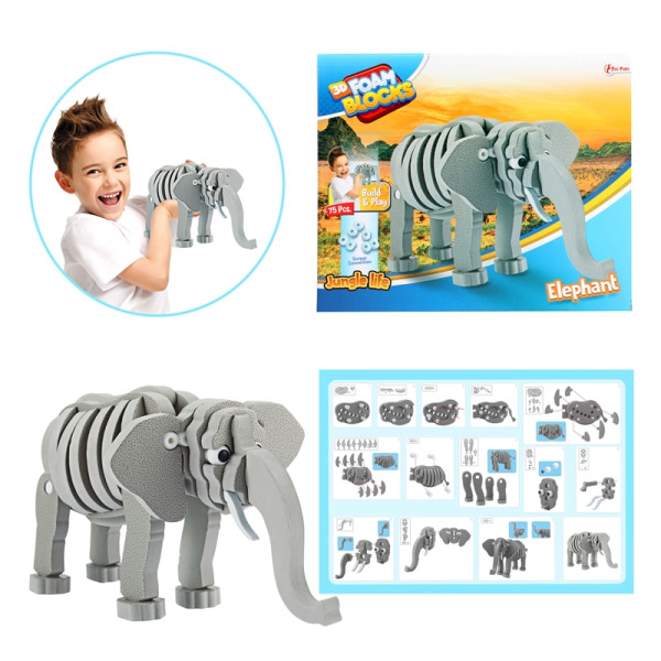 Toi Toys 3D puzzel foam Olifant