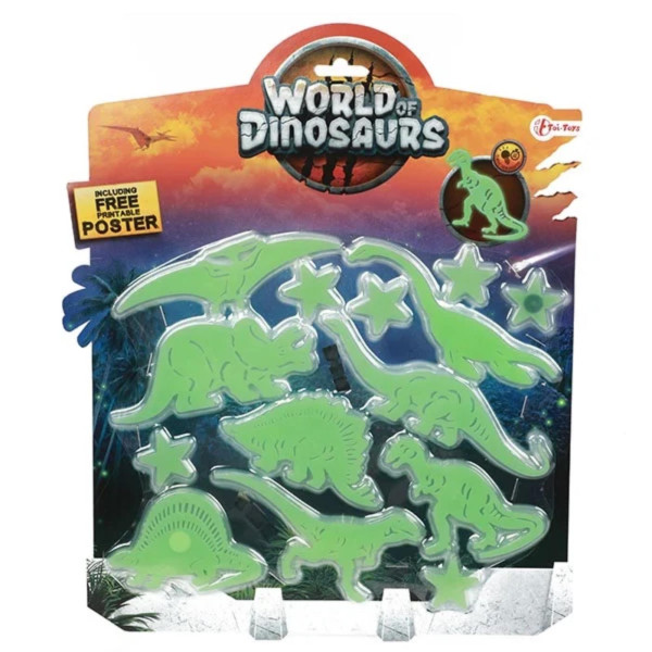 Toi Toys Glow in the dark dino's