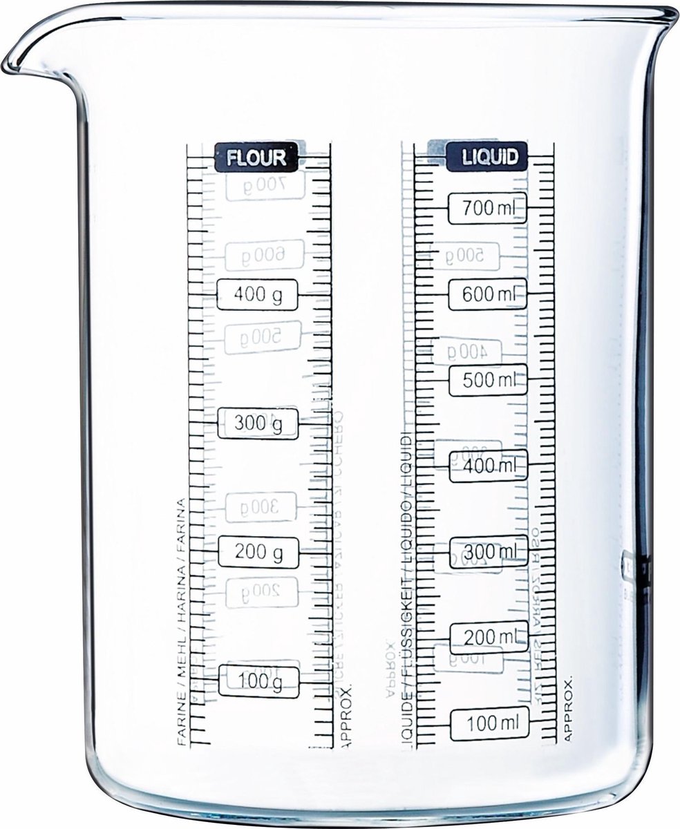 Pyrex Classic Kitchen Lab maatglas 0,75 l