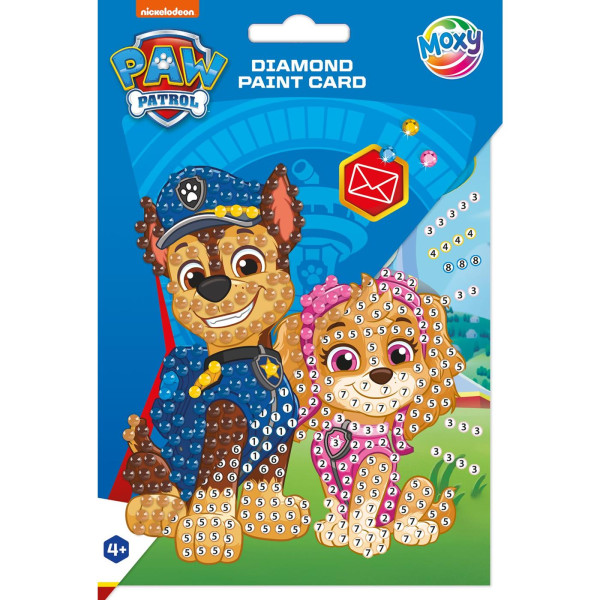 Moxy Paw Patrol Diamond painting kaart