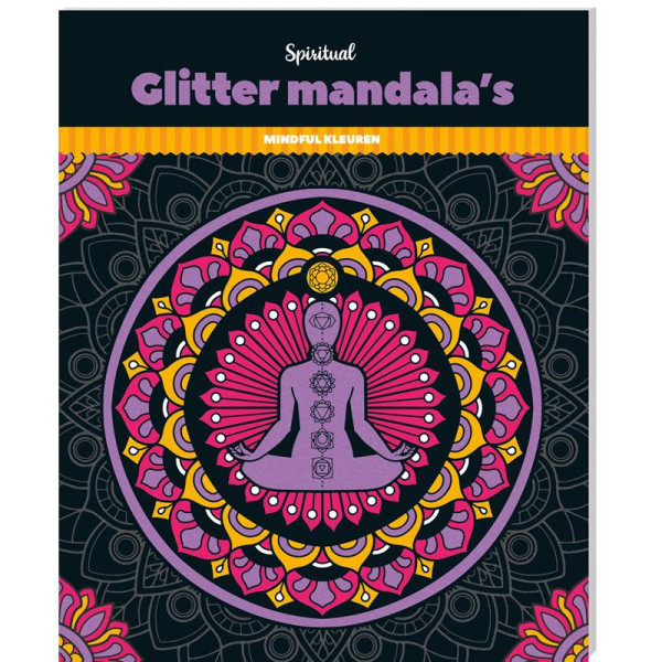 Glitterkleurboek mandala's - Spiritual