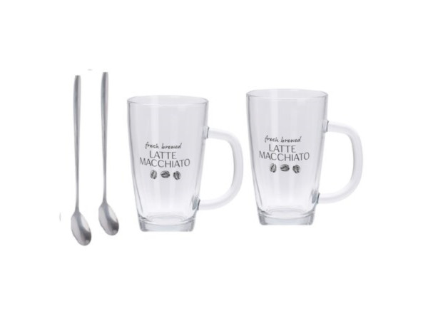 Latte macchiato set 4-delig 300ml