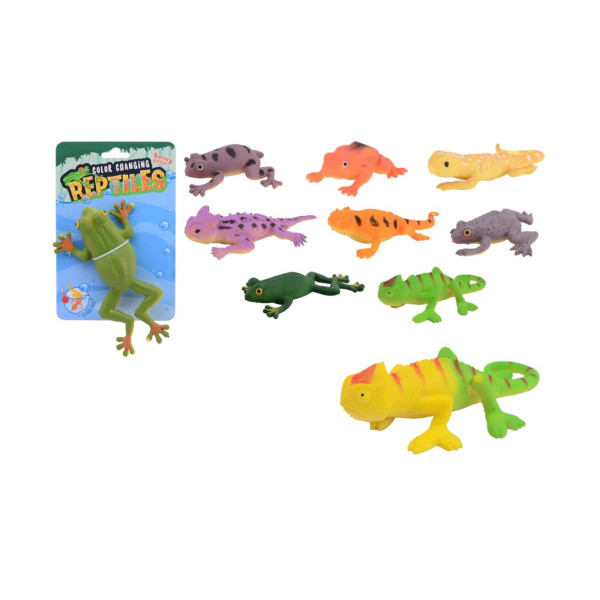 John Toy Kleur veranderend reptiel 12cm