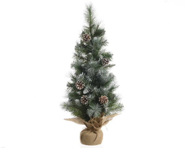 Mini Kunstkerstboom frosted 60cm met deco