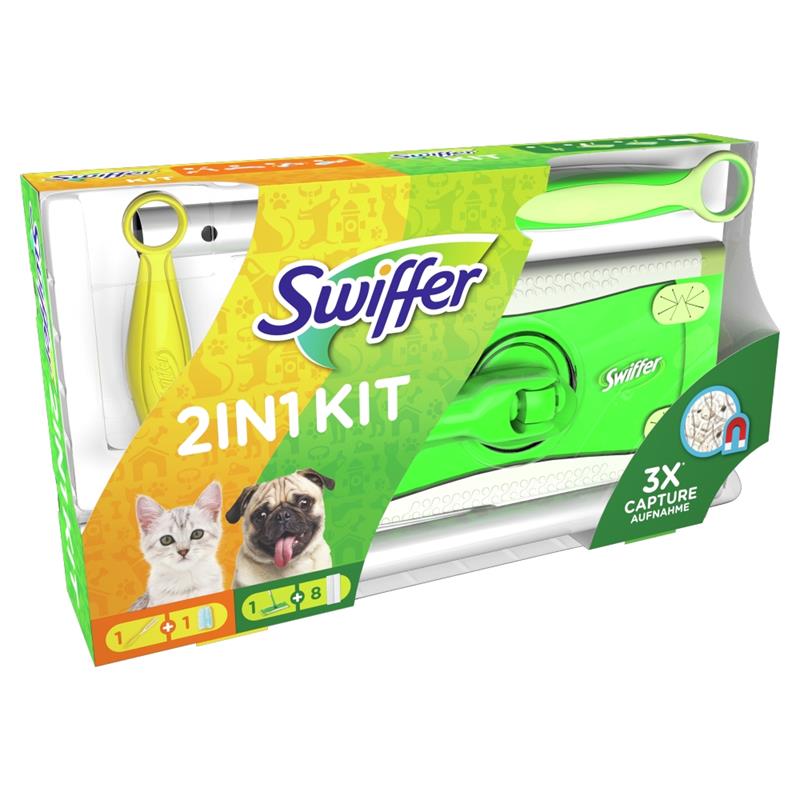 Swiffer Kit Vloerreiniger & Droge Vloerdoekjes En Duster Plus Navulling. Ideaal