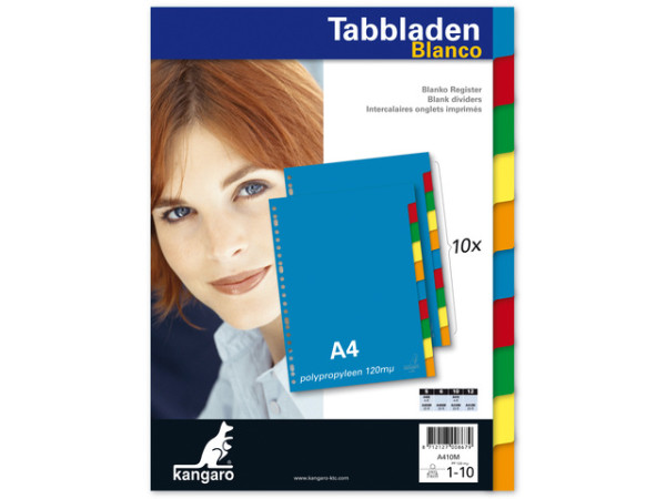 Tabbladen A4 23 rings kunststof