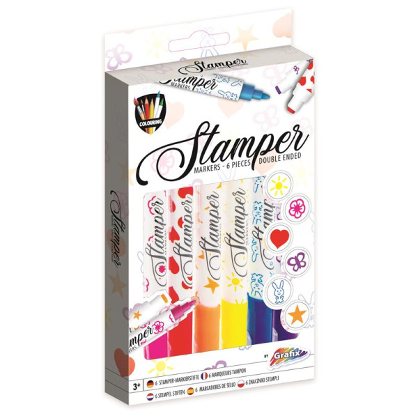 Grafix set a 6 Stempel stiften