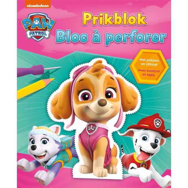 Deltas Paw Patrol prikblok roze