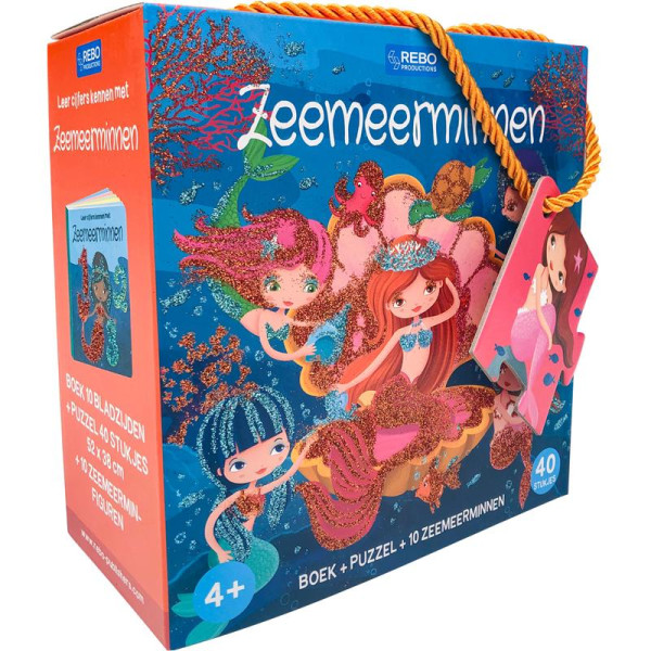 Zeemeerminnen - Boek-Puzzel- 10 figuren