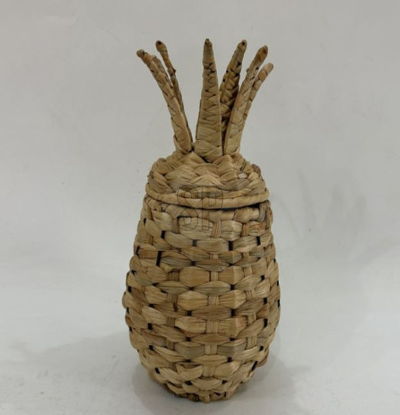 Ananas mand riet/rotan 30cm opberg