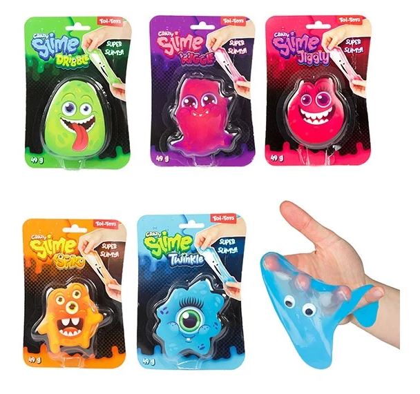 Toi Toys Crazy Slime Slijm Monster Unikleur Met Oogjes