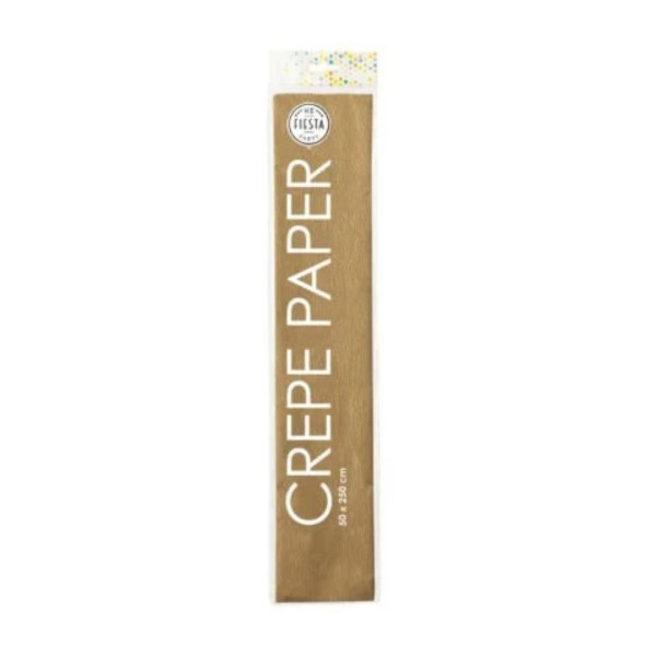 Crepe papier 50x250cm goud