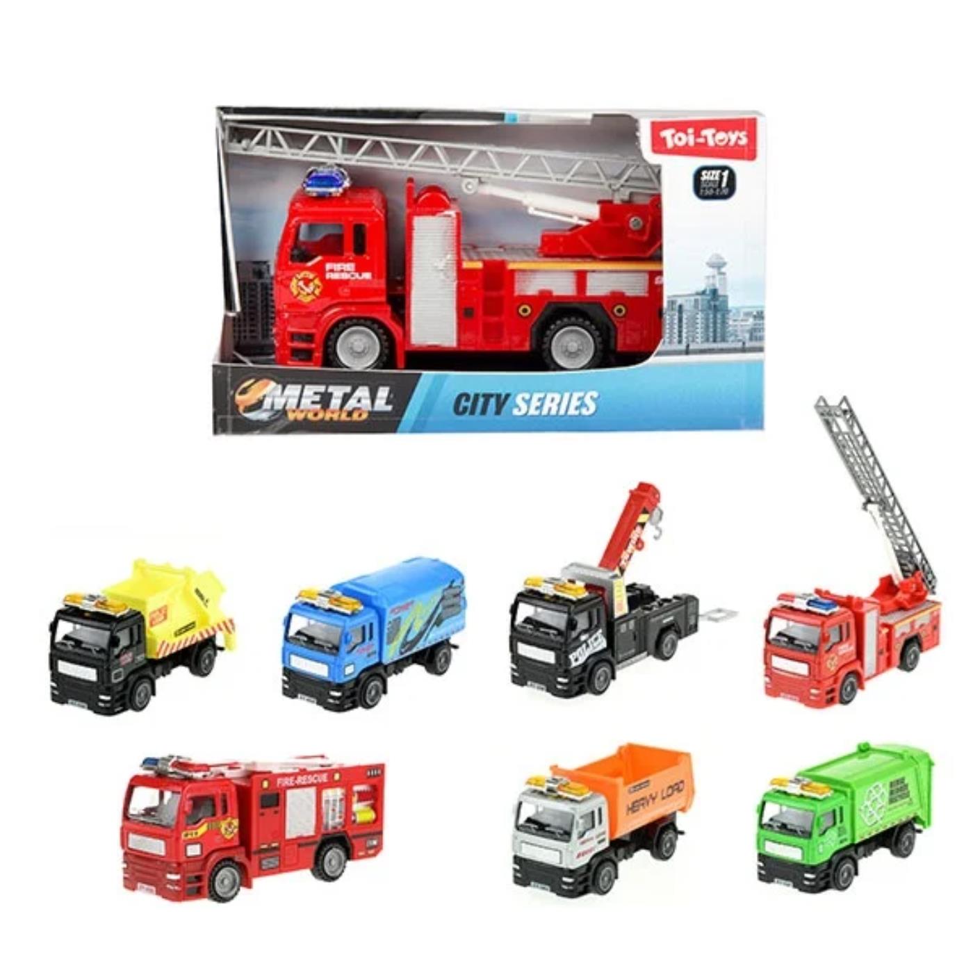 Toi Toys Metal World Vrachtwagen Circa 12cm